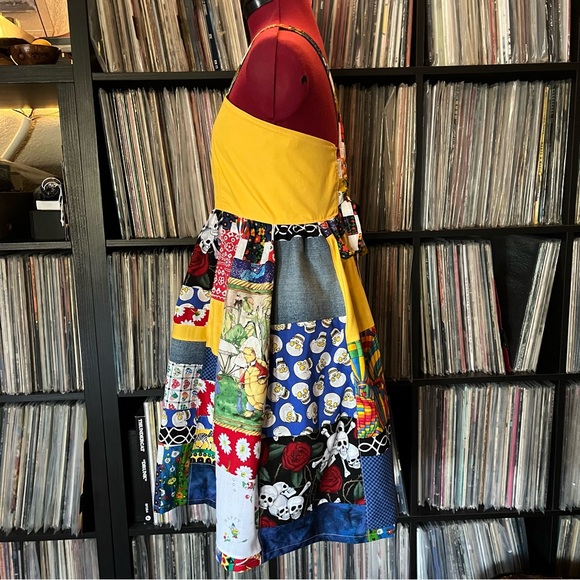 PHISH fishman donut hot air balloon apron top dress Mondegreen ⭕️🌈♻️ Patchwork - Picture 8 of 11